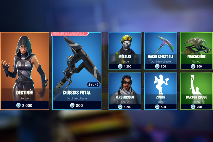 Boutique Fortnite 24 juin